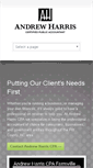Mobile Screenshot of andrewharriscpa.com